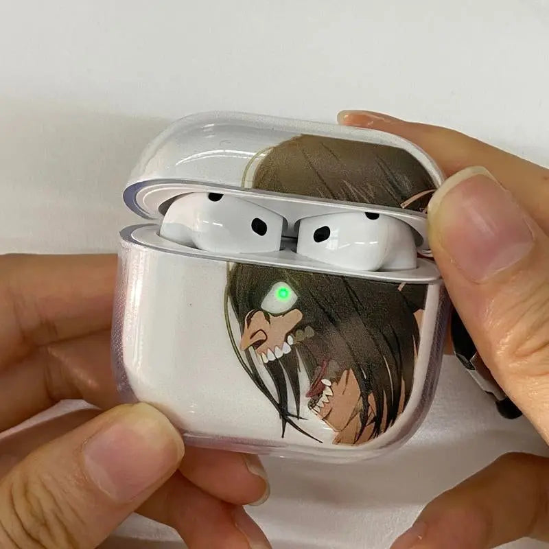 Berserk JJK AOT Tokyo Ghoul Solo Leveling DANDADAN Anime Inspired Wireless Earphone Protective Case Manga Airpod Case Cover for Airpods Pro 2/ Airpods 3/Airpods