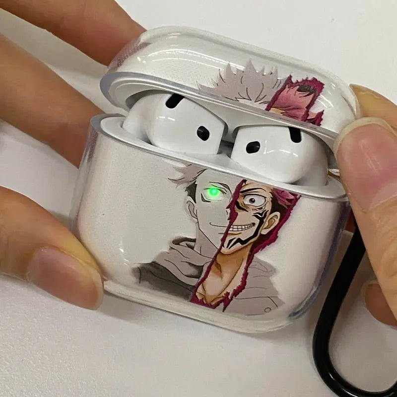 Berserk JJK AOT Tokyo Ghoul Solo Leveling DANDADAN Anime Inspired Wireless Earphone Protective Case Manga Airpod Case Cover for Airpods Pro 2/ Airpods 3/Airpods