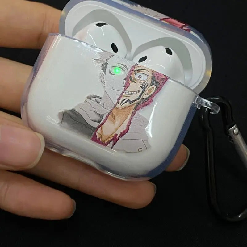 Berserk JJK AOT Tokyo Ghoul Solo Leveling DANDADAN Anime Inspired Wireless Earphone Protective Case Manga Airpod Case Cover for Airpods Pro 2/ Airpods 3/Airpods