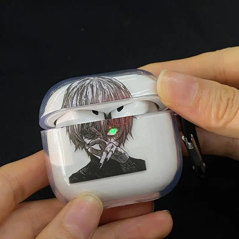 Berserk JJK AOT Tokyo Ghoul Solo Leveling DANDADAN Anime Inspired Wireless Earphone Protective Case Manga Airpod Case Cover for Airpods Pro 2/ Airpods 3/Airpods