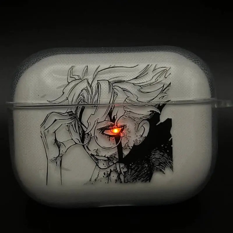 Berserk JJK AOT Tokyo Ghoul Solo Leveling DANDADAN Anime Inspired Wireless Earphone Protective Case Manga Airpod Case Cover for Airpods Pro 2/ Airpods 3/Airpods