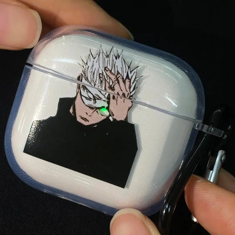Berserk JJK AOT Tokyo Ghoul Solo Leveling DANDADAN Anime Inspired Wireless Earphone Protective Case Manga Airpod Case Cover for Airpods Pro 2/ Airpods 3/Airpods