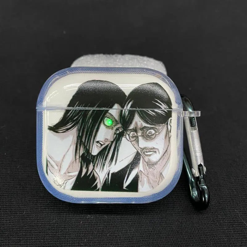 Berserk JJK AOT Tokyo Ghoul Solo Leveling DANDADAN Anime Inspired Wireless Earphone Protective Case Manga Airpod Case Cover for Airpods Pro 2/ Airpods 3/Airpods