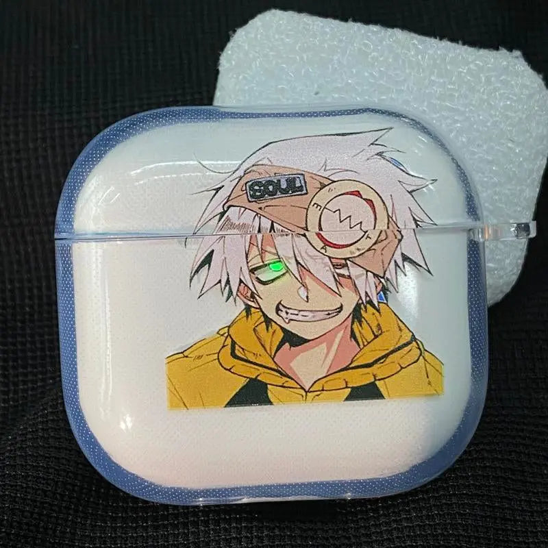 Berserk JJK AOT Tokyo Ghoul Solo Leveling DANDADAN Anime Inspired Wireless Earphone Protective Case Manga Airpod Case Cover for Airpods Pro 2/ Airpods 3/Airpods