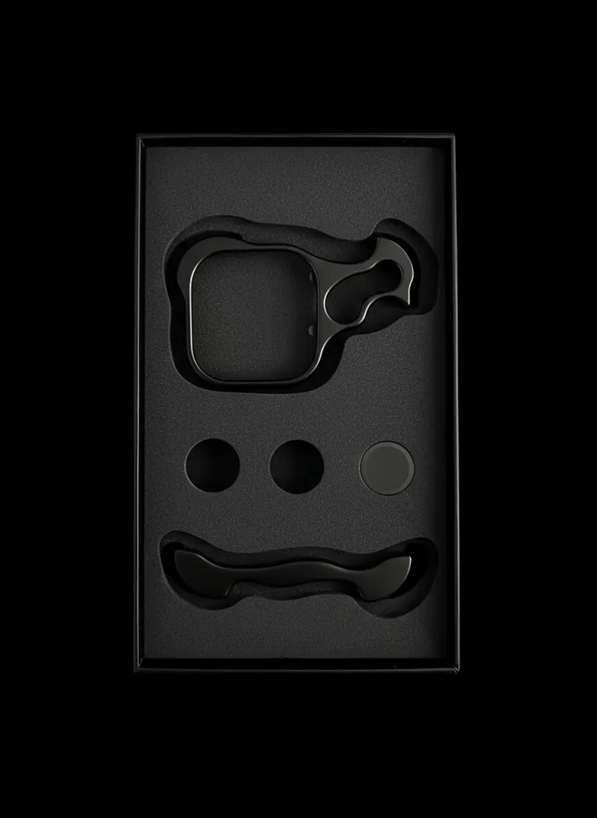 All black bumper pieces on black background