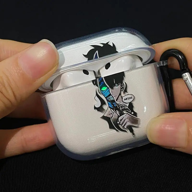 Berserk JJK AOT Tokyo Ghoul Solo Leveling DANDADAN Anime Inspired Wireless Earphone Protective Case Manga Airpod Case Cover for Airpods Pro 2/ Airpods 3/Airpods