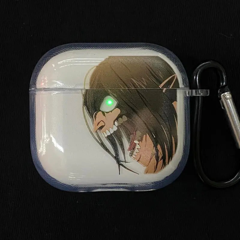 Berserk JJK AOT Tokyo Ghoul Solo Leveling DANDADAN Anime Inspired Wireless Earphone Protective Case Manga Airpod Case Cover for Airpods Pro 2/ Airpods 3/Airpods